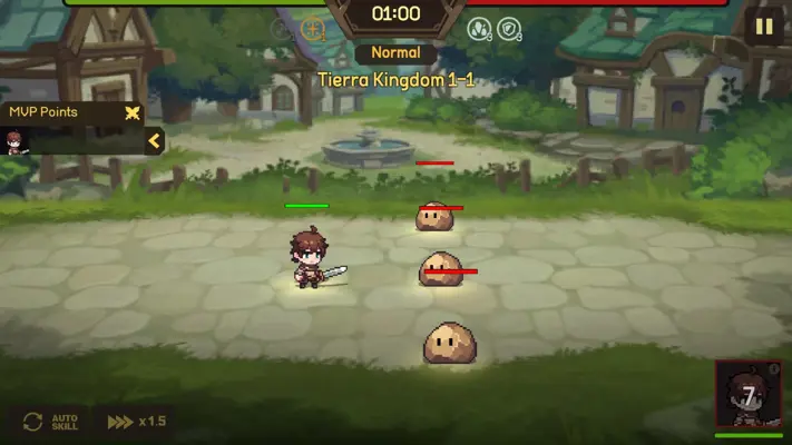 Unknown Knights Pixel RPG android App screenshot 1